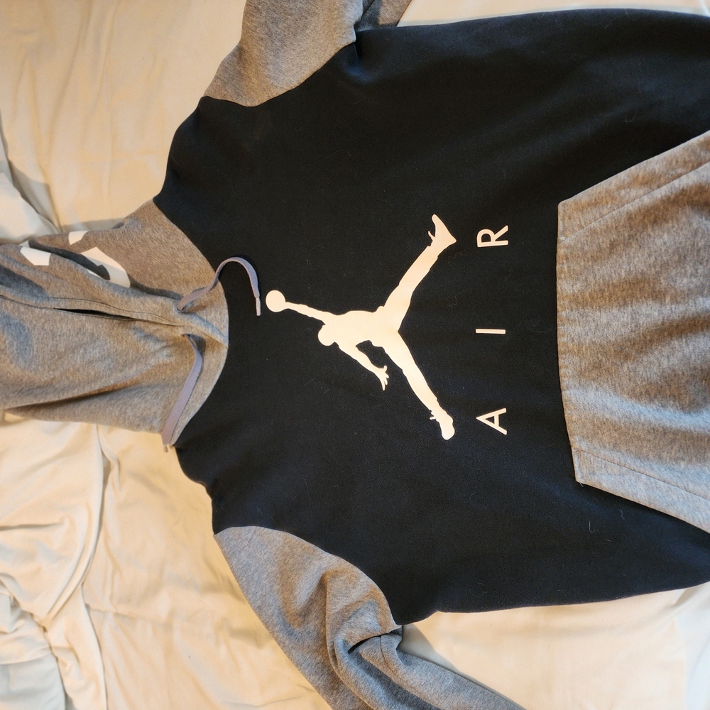 Jordan Gray and Black Sweaters with Iconic Jumpman Logo